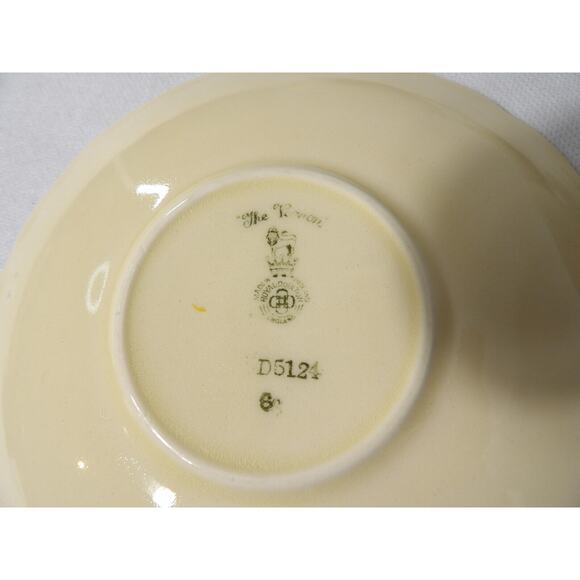 Royal Doulton The Vernon D2154 Saucers Set of 4 Floral Antique - Picture 6 of 7